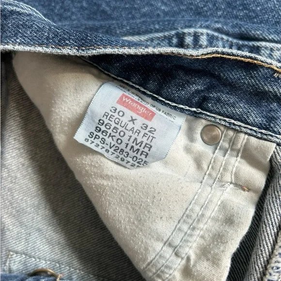 Wrangler High Rise Straight Blue Jeans - Picture 8 of 9